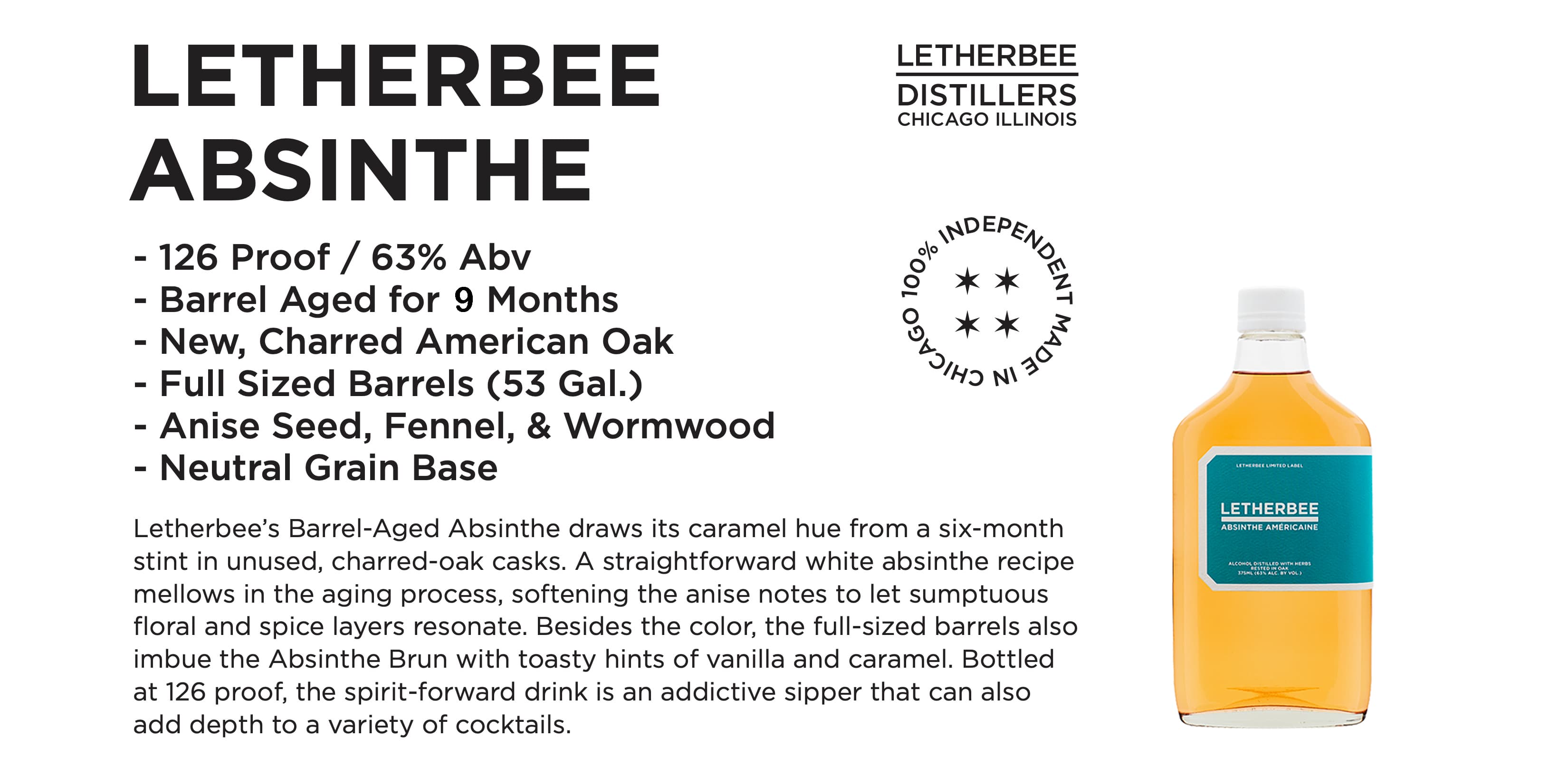 Letherbee Absinthe Spec Sheet