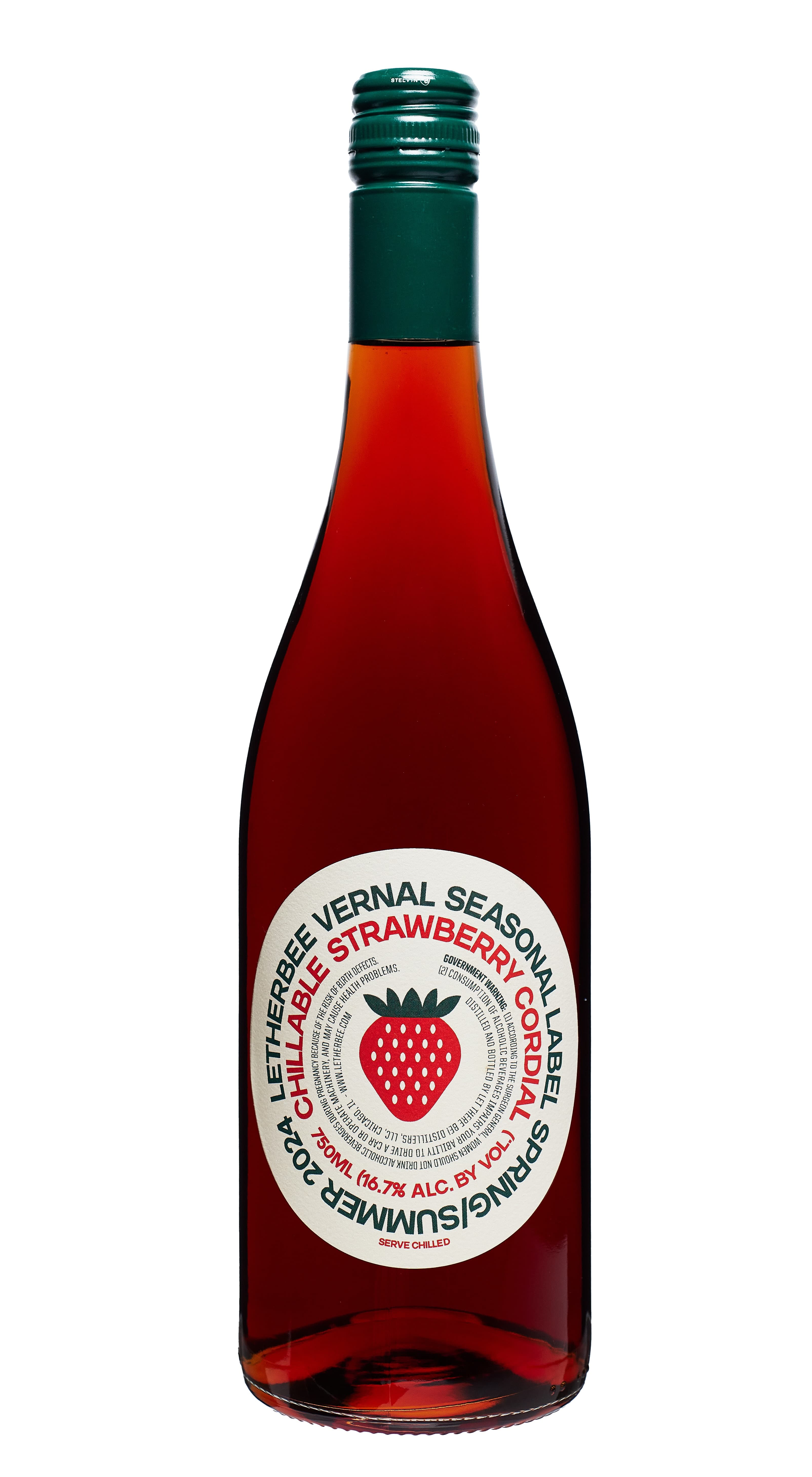 Strawberry Dry Cordial Front